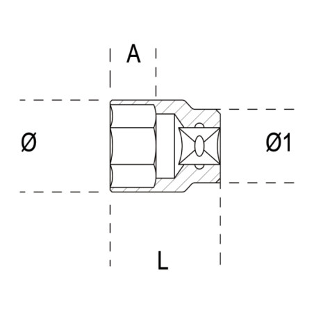 Douille 3/4" Beta Ø 60 mm outillage mécanique