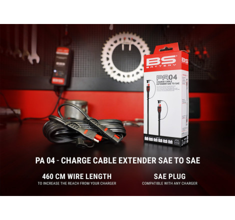 Rallonge de câble de charge BS Battery PA04 SAE vers SAE
