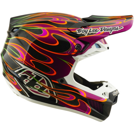 Casque TROY LEE DESIGNS SE5 Carbon MIPS – Torched noir/violet, Taille M