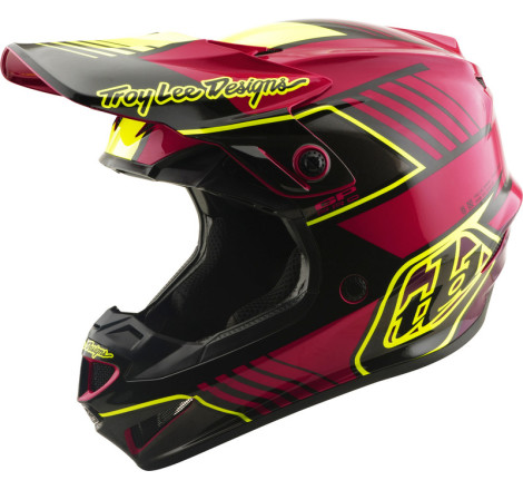 Casque enfant TROY LEE DESIGNS GP Pro MIPS – Segment Fuchsia, Taille YL
