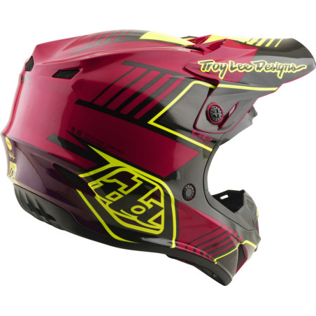 Casque enfant TROY LEE DESIGNS GP Pro MIPS – Segment Fuchsia, Taille YL