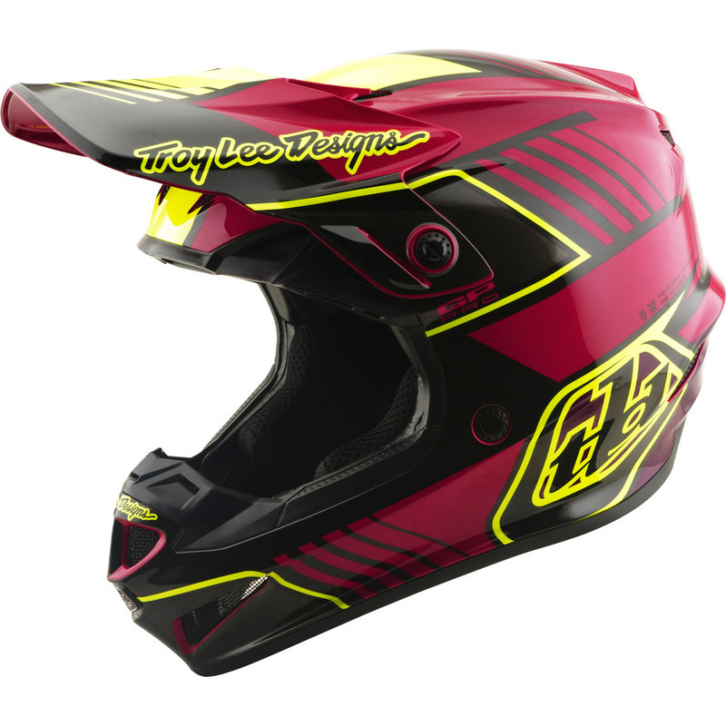 Casque enfant TROY LEE DESIGNS GP Pro MIPS – Segment Fuchsia, Taille YM