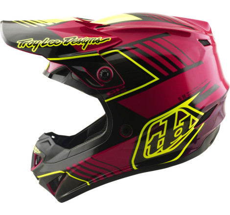 Casque enfant TROY LEE DESIGNS GP Pro MIPS – Segment Fuchsia, Taille YM