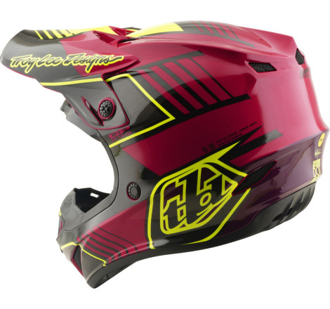 Casque enfant TROY LEE DESIGNS GP Pro MIPS – Segment Fuchsia, Taille YM