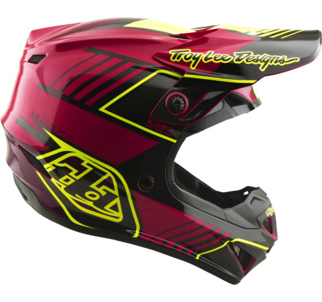 Casque enfant TROY LEE DESIGNS GP Pro MIPS – Segment Fuchsia, Taille YM