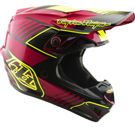Casque enfant TROY LEE DESIGNS GP Pro MIPS – Segment Fuchsia, Taille YM