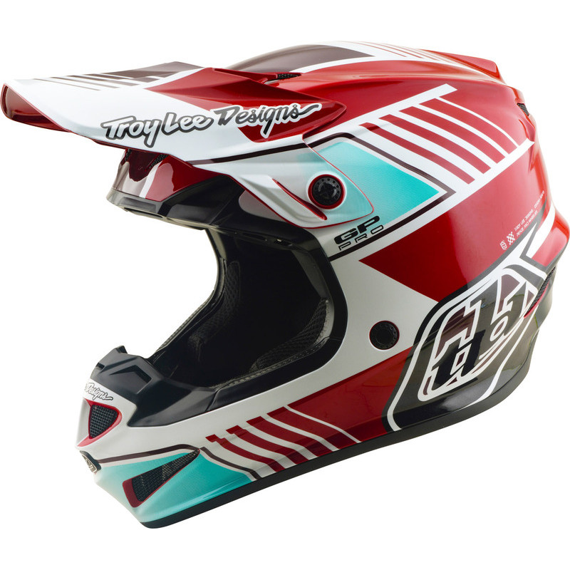 Casque TROY LEE DESIGNS GP Pro MIPS – Segment rouge/blanc, Taille M