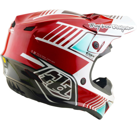 Casque TROY LEE DESIGNS GP Pro MIPS – Segment rouge/blanc, Taille S
