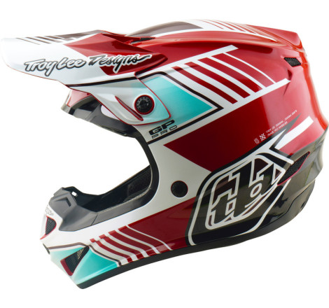 Casque TROY LEE DESIGNS GP Pro MIPS – Segment rouge/blanc, Taille L