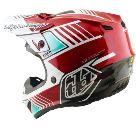 Casque TROY LEE DESIGNS GP Pro MIPS – Segment rouge/blanc, Taille L