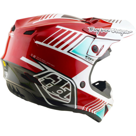 Casque TROY LEE DESIGNS GP Pro MIPS – Segment rouge/blanc, Taille L