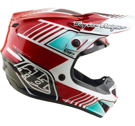 Casque TROY LEE DESIGNS GP Pro MIPS – Segment rouge/blanc, Taille L