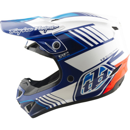 Casque TROY LEE DESIGNS GP Pro MIPS – Segment bleu/blanc, Taille XS