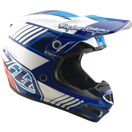 Casque TROY LEE DESIGNS GP Pro MIPS – Segment bleu/blanc, Taille XS
