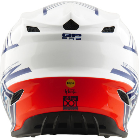Casque TROY LEE DESIGNS GP Pro MIPS – Segment bleu/blanc, Taille M