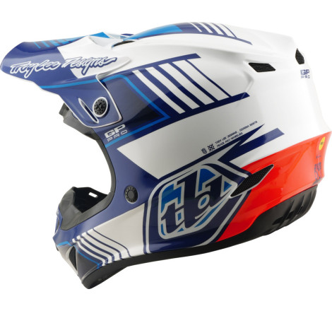 Casque TROY LEE DESIGNS GP Pro MIPS – Segment bleu/blanc, Taille L