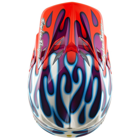 Casque TROY LEE DESIGNS SE5 Composite MIPS – Overspray violet/blanc, Taille S