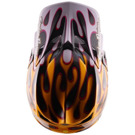 Casque TROY LEE DESIGNS SE5 Carbon MIPS – Overspray noir/or, Taille XS