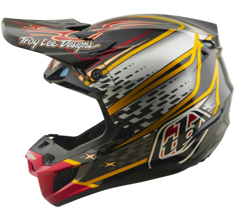 Casque TROY LEE DESIGNS SE5 Composite MIPS – Wings noir, Taille M