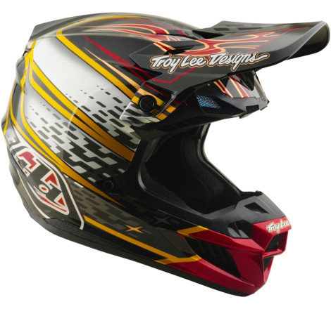Casque TROY LEE DESIGNS SE5 Composite MIPS – Wings noir, Taille L