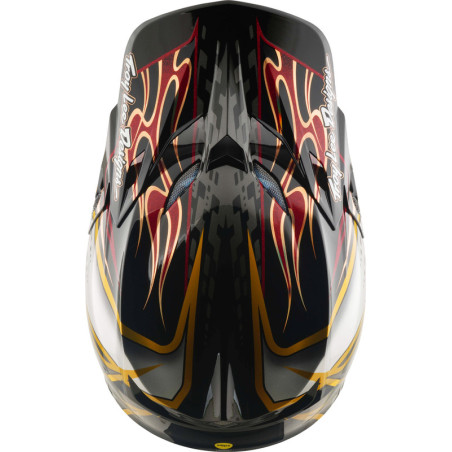 Casque TROY LEE DESIGNS SE5 Composite MIPS – Wings noir, Taille L