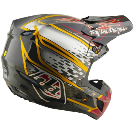 Casque TROY LEE DESIGNS SE5 Composite MIPS – Wings noir, Taille XL