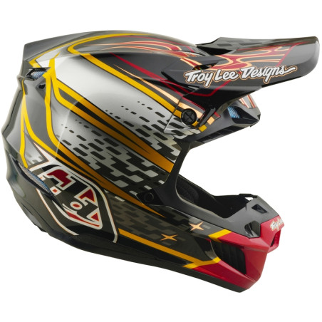 Casque TROY LEE DESIGNS SE5 Composite MIPS – Wings noir, Taille XL