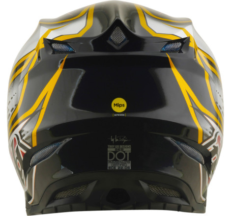Casque TROY LEE DESIGNS SE5 Composite MIPS – Wings noir, Taille XL