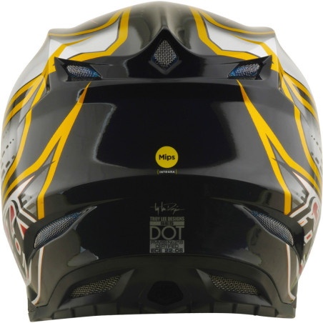 Casque TROY LEE DESIGNS SE5 Composite MIPS – Wings noir, Taille XXL