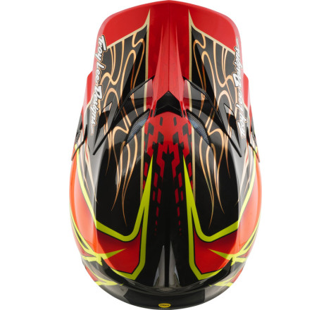 Casque TROY LEE DESIGNS SE5 Carbon MIPS – Wings rouge, Taille XXL