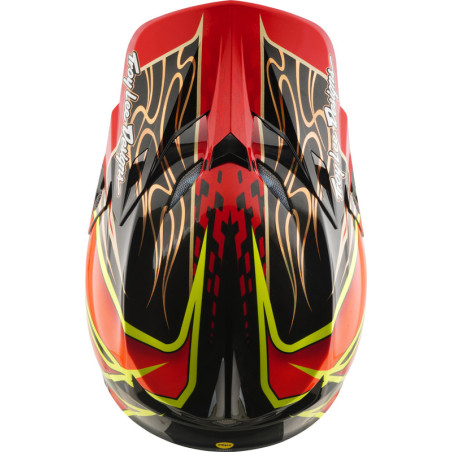 Casque TROY LEE DESIGNS SE5 Carbon MIPS – Wings rouge, Taille XXL