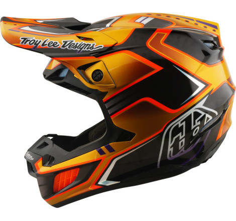 Casque TROY LEE DESIGNS SE5 Carbon MIPS – Crest Gold, Taille XL