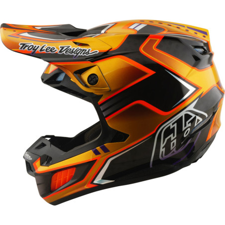 Casque TROY LEE DESIGNS SE5 Carbon MIPS – Crest Gold, Taille XL