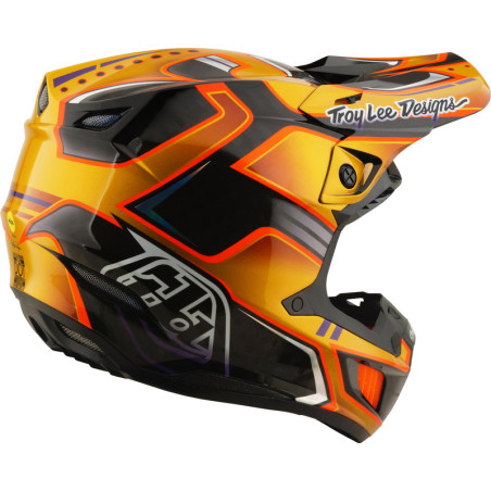 Casque TROY LEE DESIGNS SE5 Carbon MIPS – Crest Gold, Taille XL
