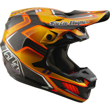 Casque TROY LEE DESIGNS SE5 Carbon MIPS – Crest Gold, Taille XL