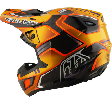 Casque TROY LEE DESIGNS SE5 Carbon MIPS – Crest Gold, Taille S