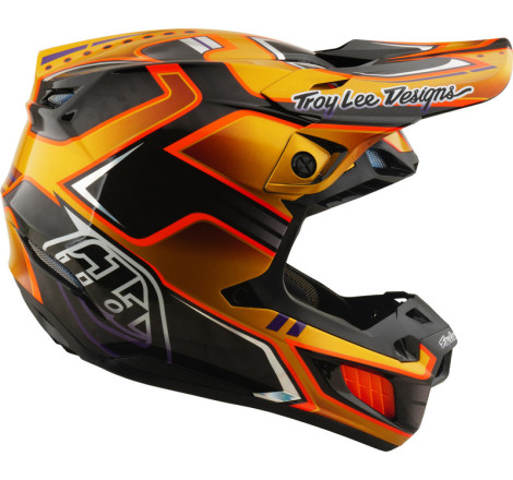 Casque TROY LEE DESIGNS SE5 Carbon MIPS – Crest Gold, Taille S