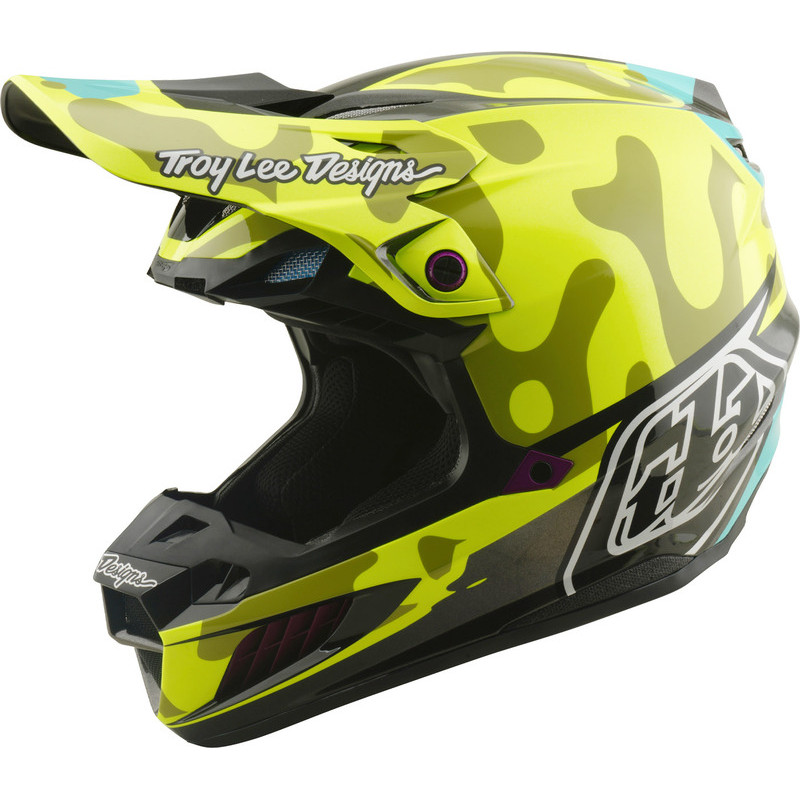 Casque TROY LEE DESIGNS SE5 Composite MIPS – Myth jaune fluo, Taille XXL