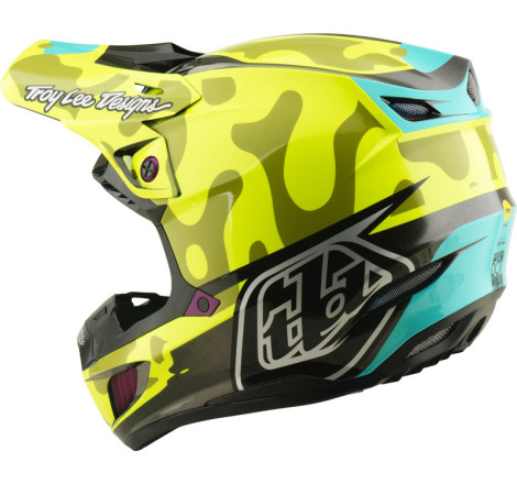 Casque TROY LEE DESIGNS SE5 Composite MIPS – Myth jaune fluo, Taille XXL