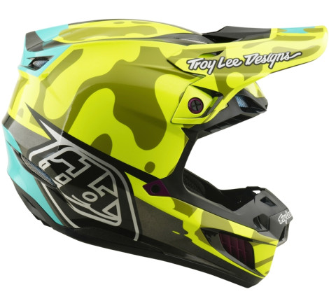 Casque TROY LEE DESIGNS SE5 Composite MIPS – Myth jaune fluo, Taille XXL
