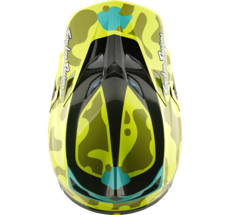 Casque TROY LEE DESIGNS SE5 Composite MIPS – Myth jaune fluo, Taille XXL