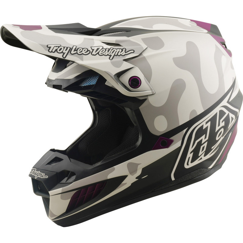 Casque TROY LEE DESIGNS SE5 Composite MIPS – Myth Pumice, Taille XS