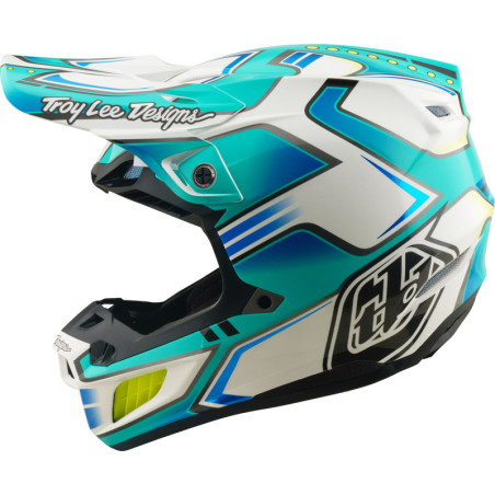 Casque TROY LEE DESIGNS SE5 Composite MIPS – Crest Real Teal, Taille XS