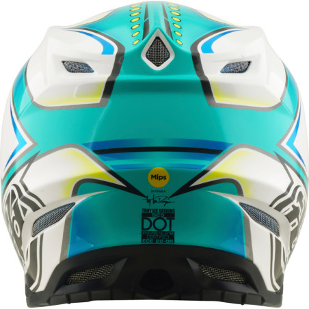 Casque TROY LEE DESIGNS SE5 Composite MIPS – Crest Real Teal, Taille XS