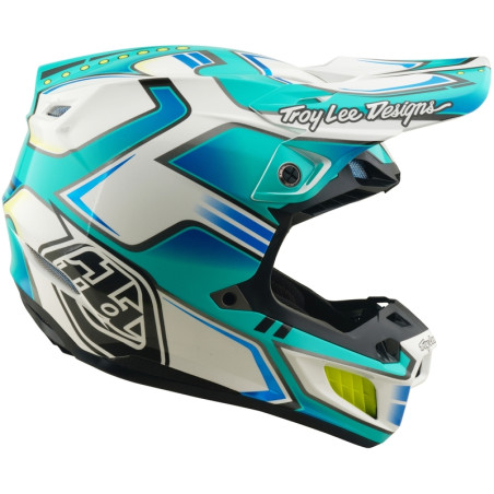 Casque TROY LEE DESIGNS SE5 Composite MIPS – Crest Real Teal, Taille XS