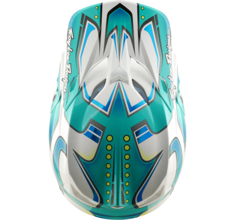 Casque TROY LEE DESIGNS SE5 Composite MIPS – Crest Real Teal, Taille XS