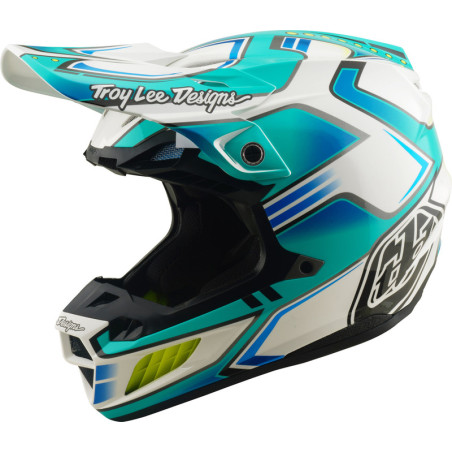 Casque TROY LEE DESIGNS SE5 Composite MIPS – Crest Real Teal, Taille XXL