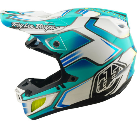 Casque TROY LEE DESIGNS SE5 Composite MIPS – Crest Real Teal, Taille XXL