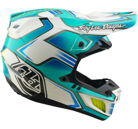 Casque TROY LEE DESIGNS SE5 Composite MIPS – Crest Real Teal, Taille XXL