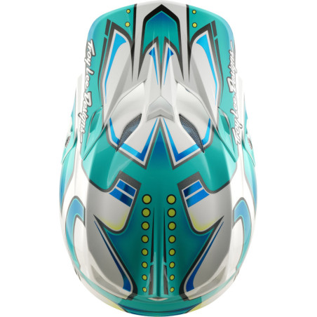 Casque TROY LEE DESIGNS SE5 Composite MIPS – Crest Real Teal, Taille XXL